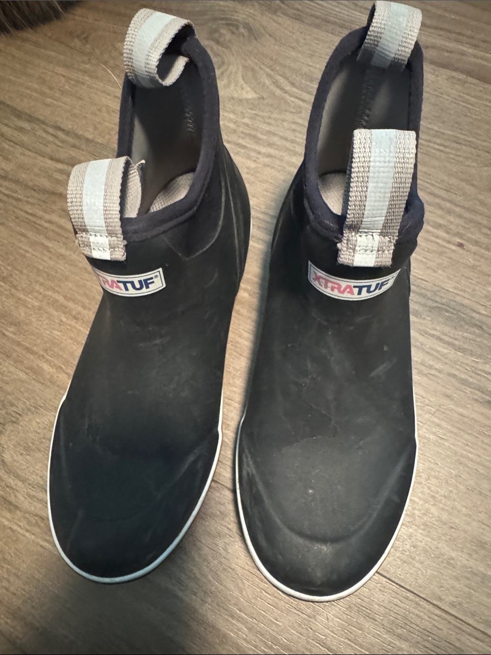 XTRATUF Women's Black Slip-On Waterproof Ankle Boots